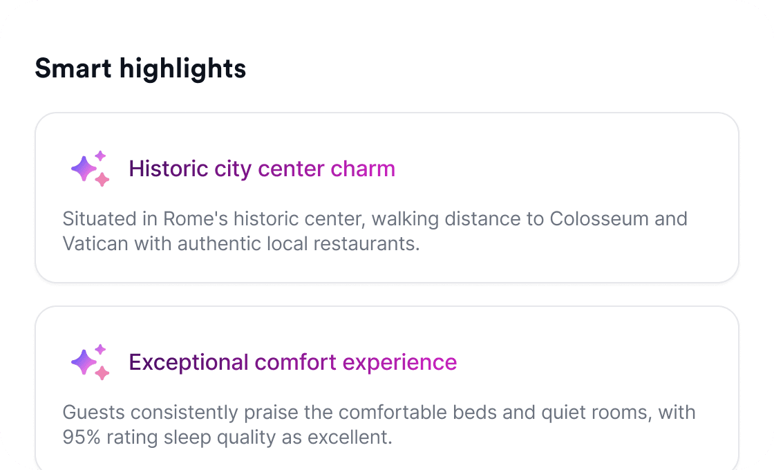 Smart highlights